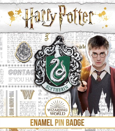 Harry Potter Slizolin brošňa na šaty