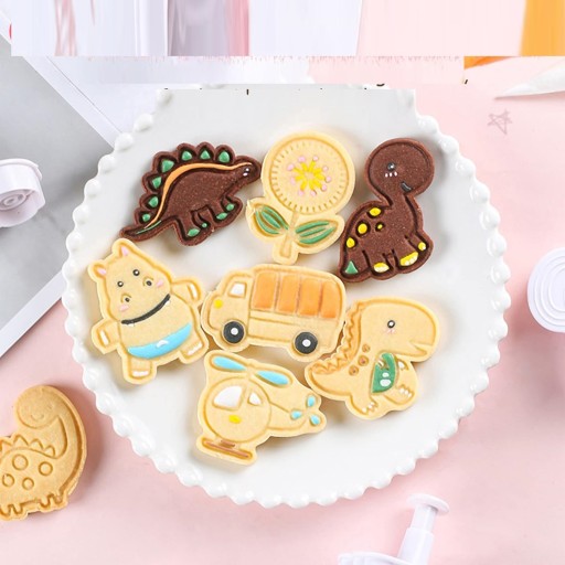 SADA 8 KRÁTOČOV NA COOKIE DINOSAURS JURASSIC PARK