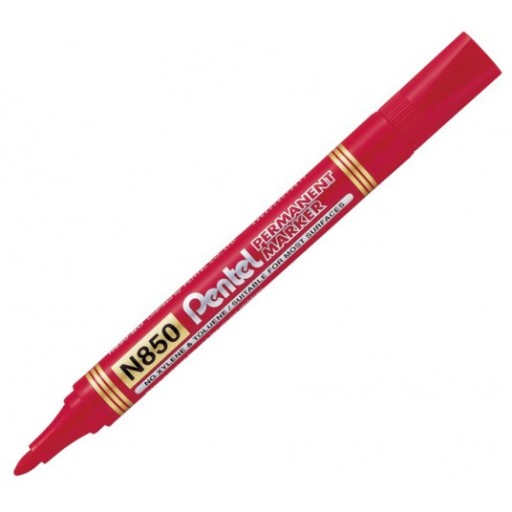 Permanentný fix Pentel N850 červený