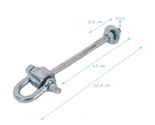Držiak Montáž Hojdačky Záves D M12 140 mm