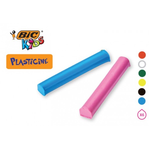 Neznačkujúca Creative Plasticine BIC KIDS 6 farieb