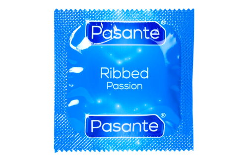 PASANTE RIBBED kondómy, prúžky umocňujúce orgazmus, 10 ks