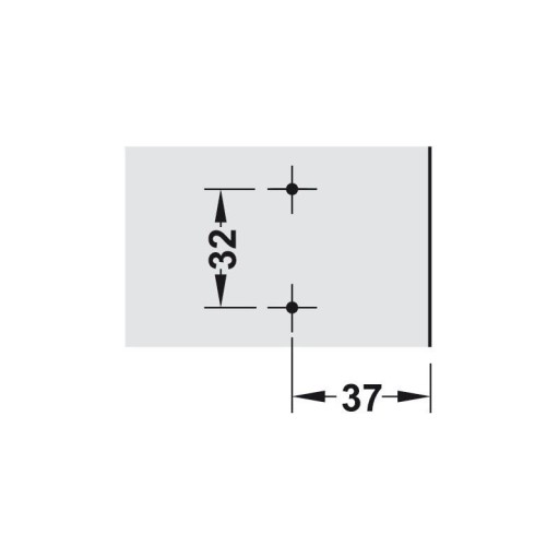 Vedenie METALLA+ HAFELE 0mm excentr
