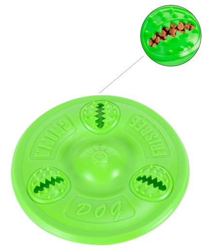 FRISBEE LIETAJÚCI KOTOUČ PRE PSOV, HRUBÁK, ÚSTUPOVÁ HRAČKA