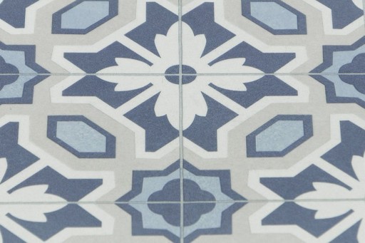 2 m MODRÝ PVC KOBEREC BOHO PATCHWORK OBKLADY