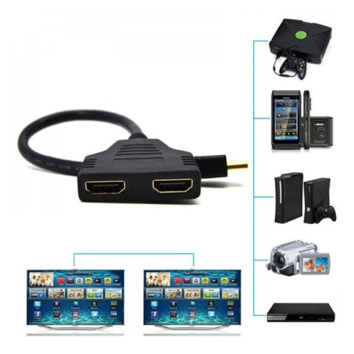 HDMI SPLITTER SPLITTER 2 PORTY