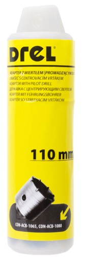 Adaptér s vodiacim vrtákom, 110 mm, SDS+
