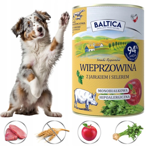 BALTICA mokré krmivo pre psov BRAVČOVÉ JABLKO bezobilné prémiové 400g