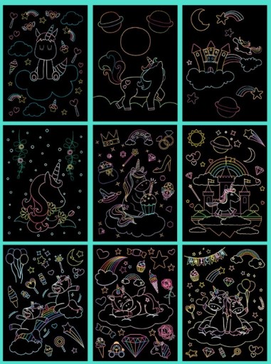 Omaľovánka Scratch Game Magic Scratch Scratch Game