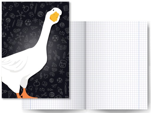 Notebook 32k Húska plyšová hračka maskot HIT Tik Tok