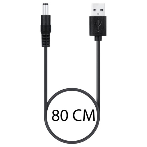 NAPÁJACÍ KÁBEL USB NABÍJAČKA DC 5,5 mm 5V