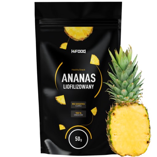 Lyofilizovaný ananás 50g HiFOOD PREMIUM kúsky