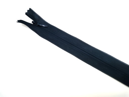 Zips, skrytý zips, námornícka modrá, 40 kusov