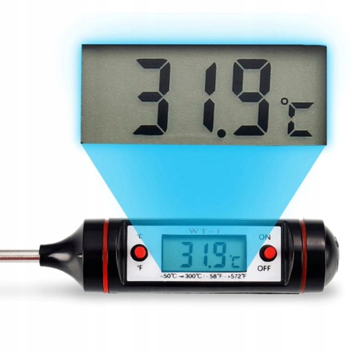 DIGITÁLNY LCD KUCHYŇSKÝ TEPLOMER SONDA NA MÄSO VÍNO