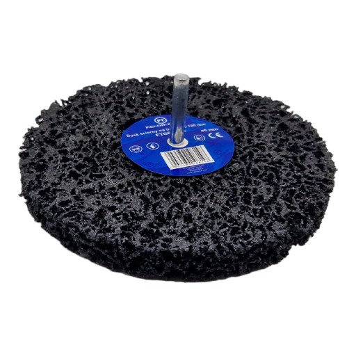 DISK NA STOPKE, NETKANÁ LÁTKA, 125 mm, ČIERNY VLAS