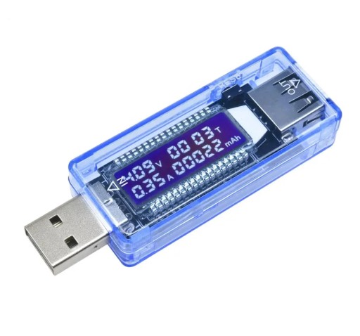 METER VOLTMETER USB NAPÄTIE TESTER AMPÉRMETER