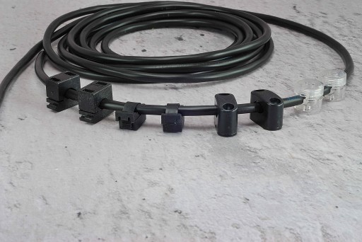 Čierny kábel, čierny povrchový kábel 3x1,5mm LOFT