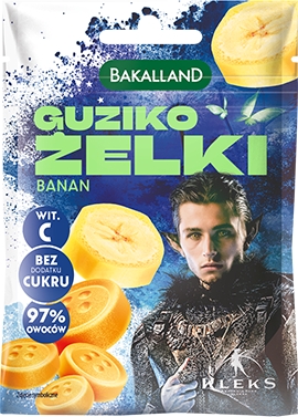 Bakalland Guziko banánové želé bez cukru bez želatíny 34g KLEKS