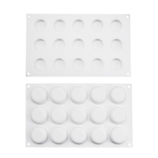 Silikónová forma na mydlo 15x Cylinder Circle MF-419