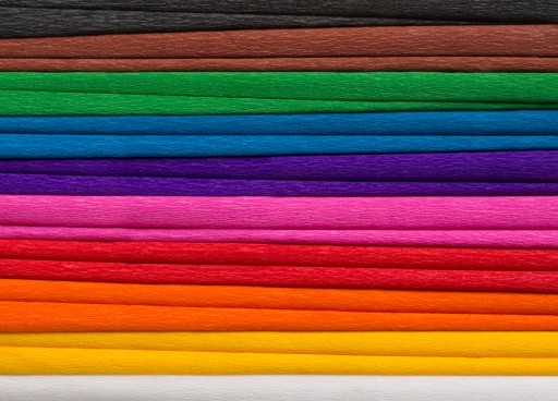 HAPPY COLOR REBROVANÝ KREP 50X200CM MIX A 10 farieb