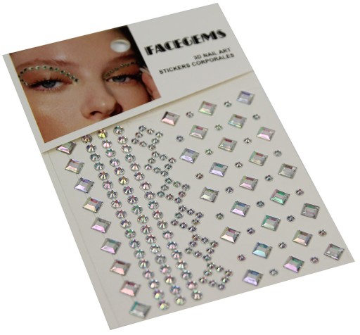 KRYŠTÁLY NA TVÁR Zirkónové DIAMANTY 3D MAKEUP