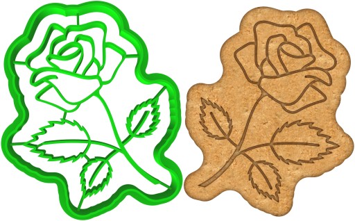 VEĽKONOČNÁ formička Vykrajovačka na perníčky EASTER Flower Rose 8cm