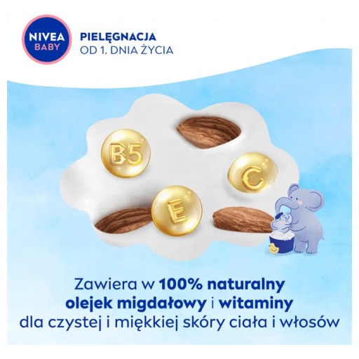 NIVEA BABY UMÝVACÍ GÉL NA TELO A VLASY 2V1 PRE DETI od 1 dňa