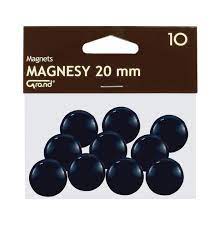 Čierne magnety GRAND 20 mm (10 ks)