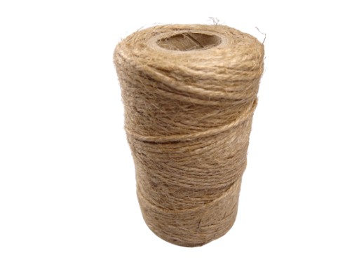 Jutové nite, prírodný povraz, 100 g, 440 x 3