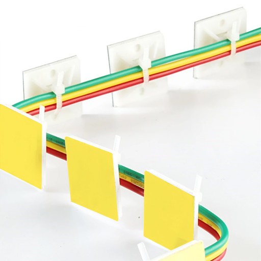10x SAMOLEPIACI ORGANIZÁTOR KÁBLOV DRŽIAK KÁBLOV LEPIDLO 40x40mm