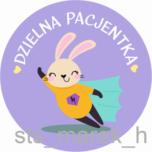 Motivačné nálepky odvážny pacient VEĽKÉ 5 cm pre dievčatá 100 ks.