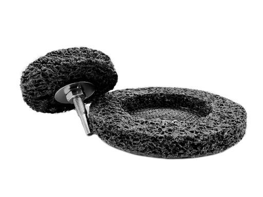 Extra hrubá netkaná textília Włosy Negro 125 x 22,2 mm + 75 mm