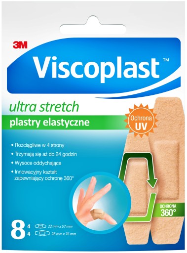 Viscoplast ULTRA STRETCH NÁplasti 8 ks