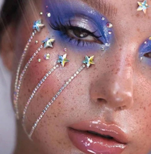 CRYSTALS FACE samolepky kamienky DIAMANTY