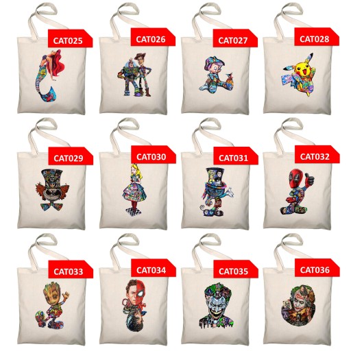 Ekologická nákupná taška ECO 120 PATTERNS, potlač