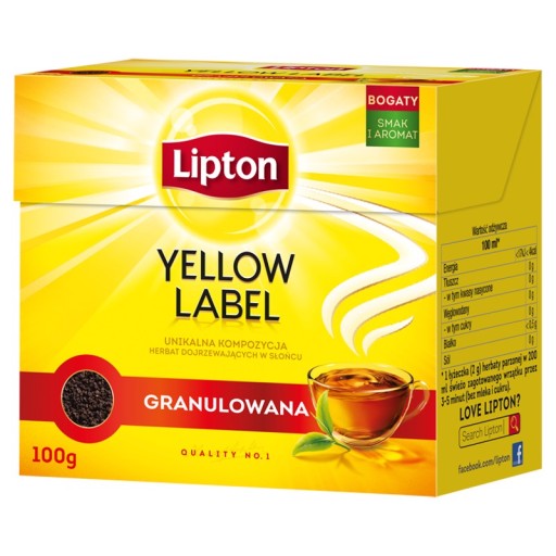 Lipton Yellow Label Čierny čaj granulovaný 100