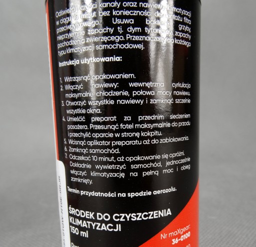 ČISTIČ KLIMATIZÁCIE 150ml MAXGEAR