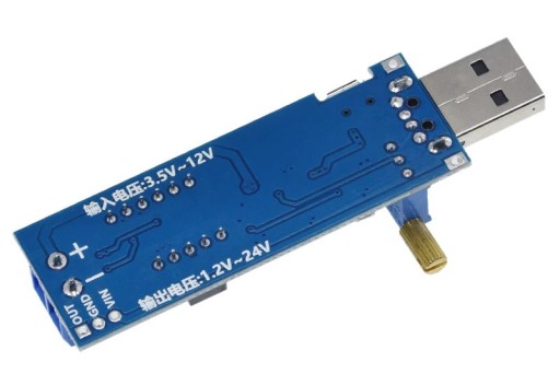 876 2v1 USB Step Up - Step Down 24V prevodník