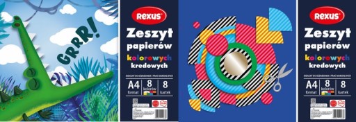 KNIHA Z FAREBNÉHO PAPIERA, KRIEDA A4