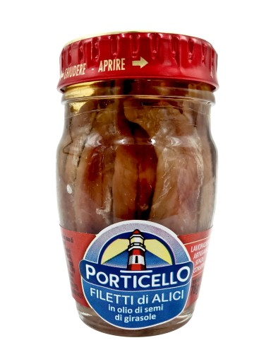 ANCHOISOVÉ FILETY V slnečnicovom OLEJI 78g PORTICE