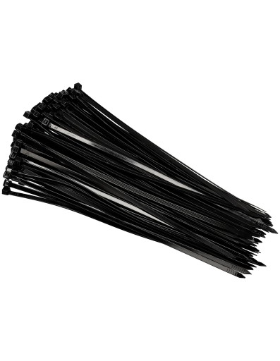 Sťahovacie pásky 4,6x250mm Čierna 100 ks