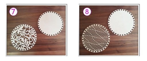 ZÁKLAD DO KOŠÍKA Háčkovanie Horný Dolný Kruh 20cm