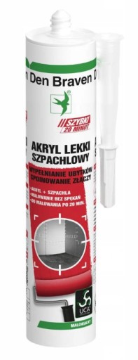 Den Braven Acrylic Quick Express Quick 20 Minute Light Putty White 280 ml