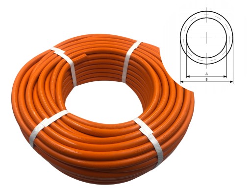 ZVÁRACIA HADICA NA PROPÉN PROPÁN BUTÁNOVÁ KAUČUK 8mm METR.