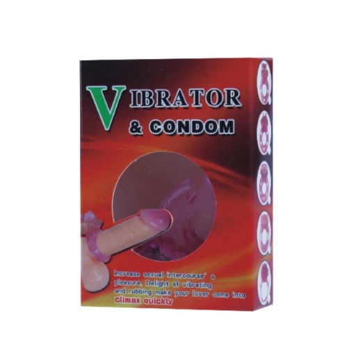 VIBRAČNÝ A KONDOMOVÝ GÉLOVÝ PRSTEŇ NA PENIS