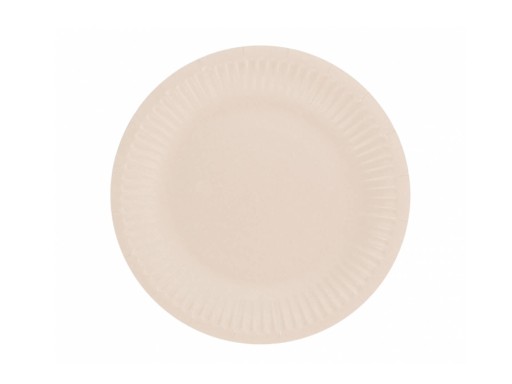 Svetloružové papierové taniere 18 cm 6 ks.