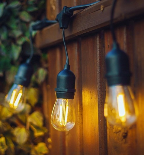 5x E27 LED vlákno 1W Edison žiarovka pre Garland