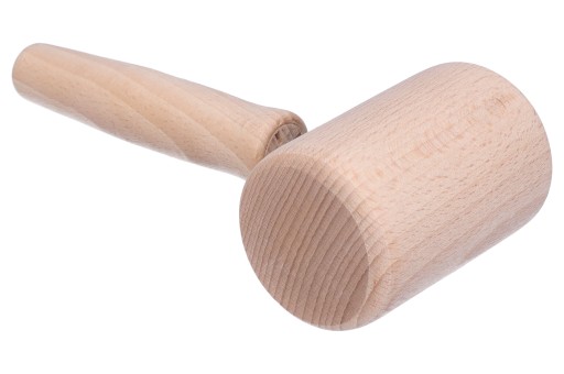 Drevený valček na formičky na cesto na PIZZU malý s rúčkou 17 cm valček