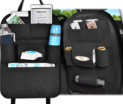 ORGANIZÉR PLSTENÝ CHRÁNIČ NA CHRBTU AUTOSEDAČKY, VRCHNÁ NA VELCRO