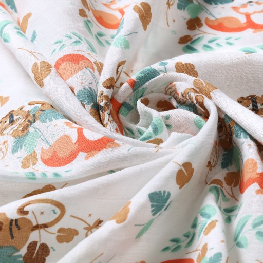 Babyono 348/12 MUSLIN PIAPERS mušelínová plienka 3KS ZELENÁ